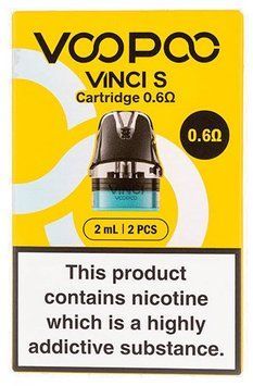 Картридж VooPoo Vinci S 2 мл 0.6 Ом